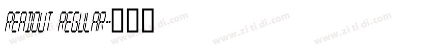 Readout Regular字体转换